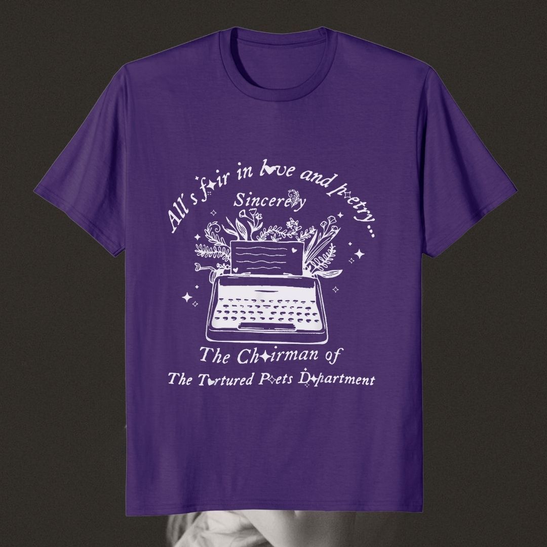 All's fair in love and poetry shirt | The Tortured Poets Department | Swifties - Swifties - - - #tag1# - #tag2# - #tag3# - #tag4#