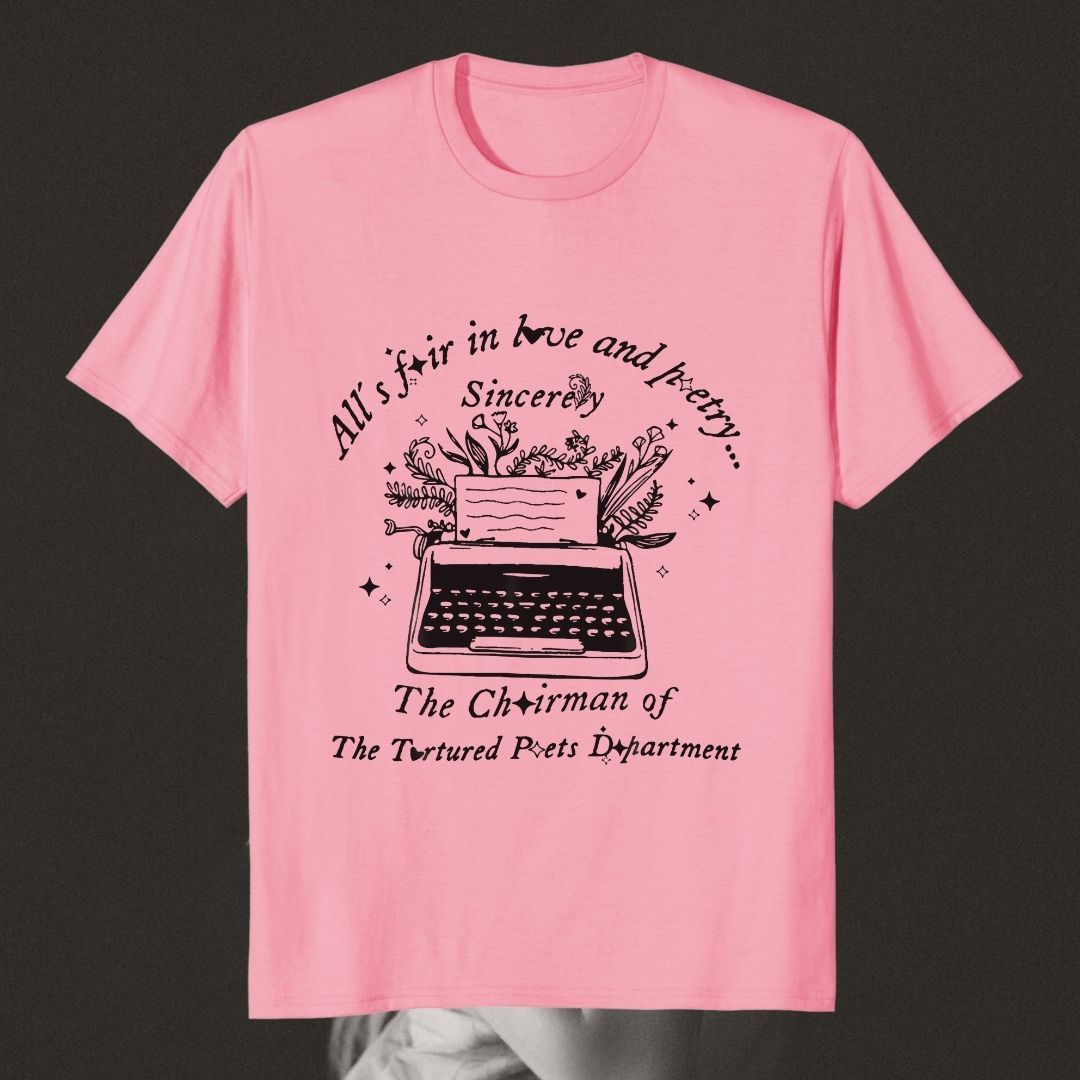 All's fair in love and poetry shirt | The Tortured Poets Department | Swifties - Swifties - - - #tag1# - #tag2# - #tag3# - #tag4#