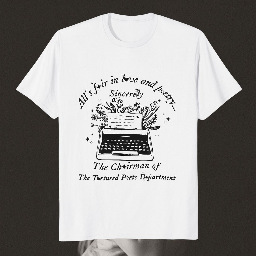 All's fair in love and poetry shirt | The Tortured Poets Department | Swifties - Swifties - - - #tag1# - #tag2# - #tag3# - #tag4#