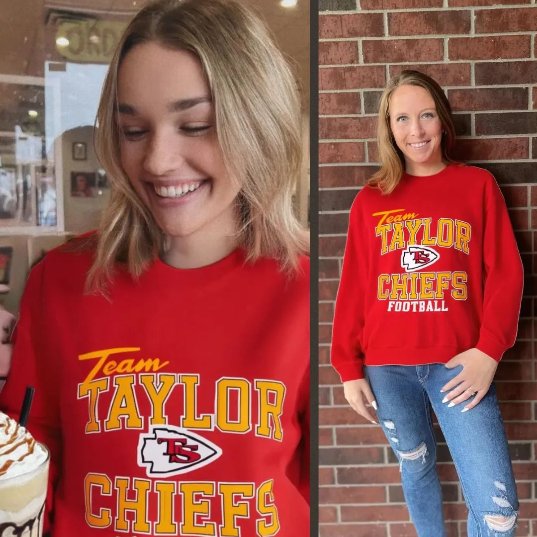 Team Taylor Kansas City Chiefs | Taylor Swift Sweatshirt