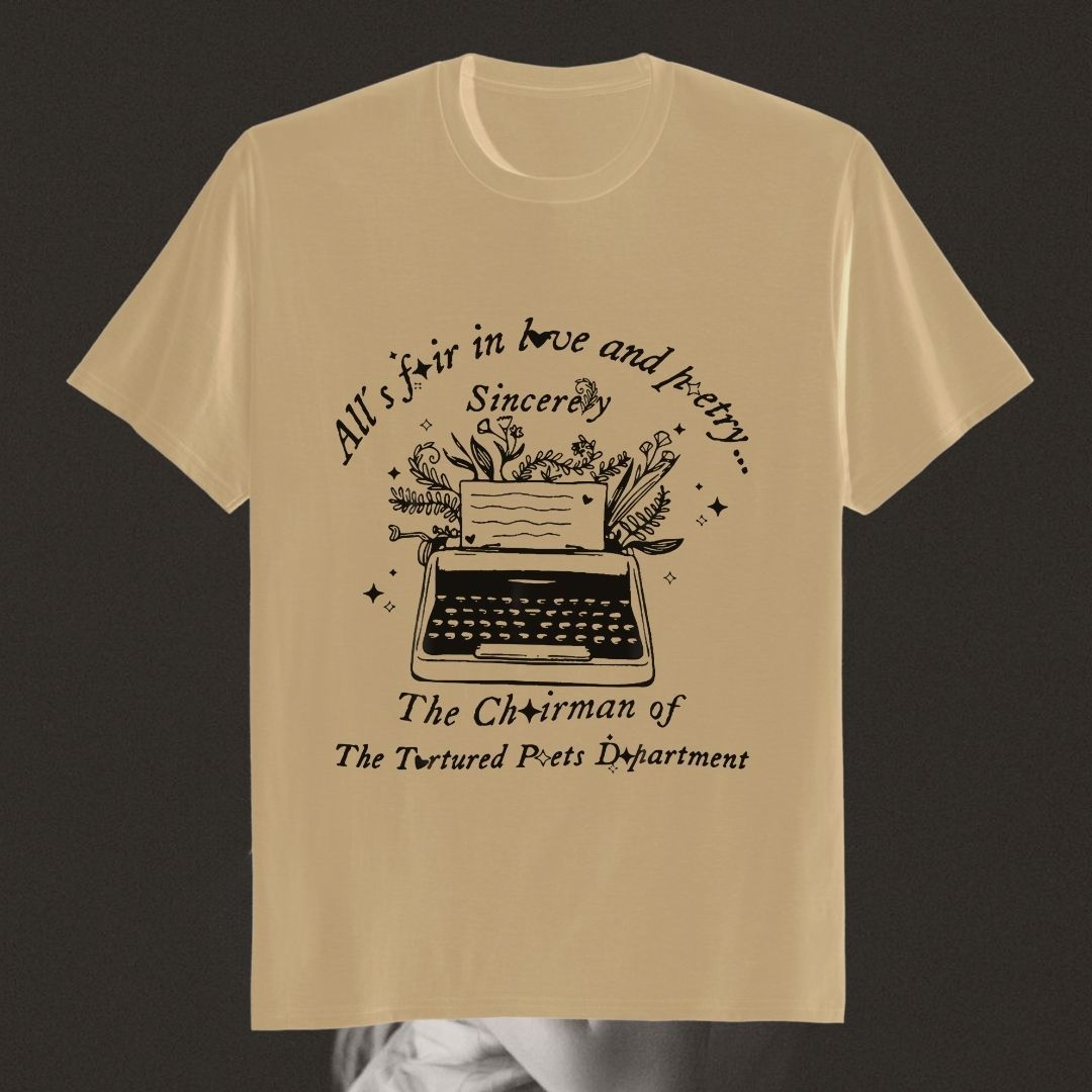 All's fair in love and poetry shirt | The Tortured Poets Department | Swifties - Swifties - -  - #tag1# - #tag2# - #tag3# - #tag4# 