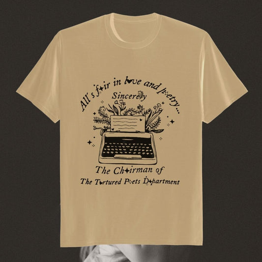 All's fair in love and poetry shirt | The Tortured Poets Department | Swifties - Swifties - -  - #tag1# - #tag2# - #tag3# - #tag4# 