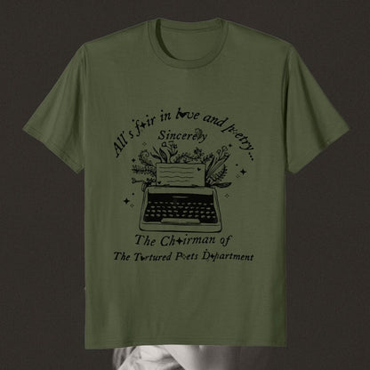 All's fair in love and poetry shirt | The Tortured Poets Department | Swifties - Swifties - -  - #tag1# - #tag2# - #tag3# - #tag4# 