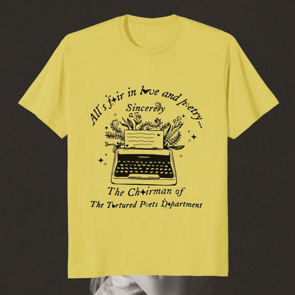 All's fair in love and poetry shirt | The Tortured Poets Department | Swifties - Swifties - -  - #tag1# - #tag2# - #tag3# - #tag4# 